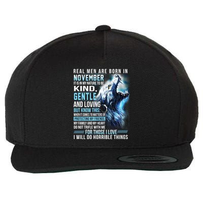 November Birthday Gift Wool Snapback Cap