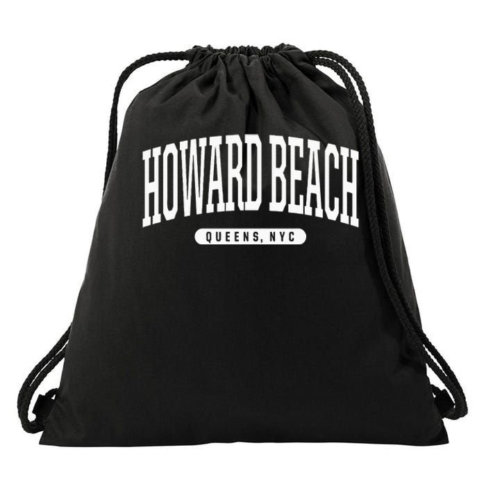 NYC Borough Howard Beach Queens New York City Drawstring Bag