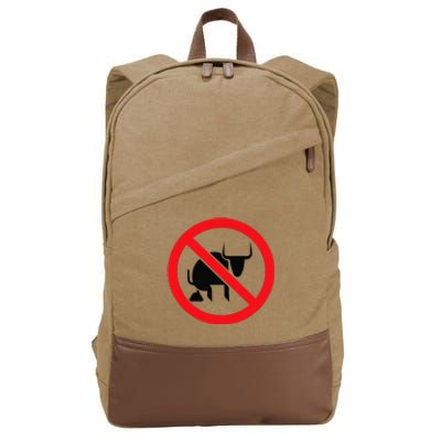 No Bullshit Hate Liars And Gullible People Cotton Canvas Backpack