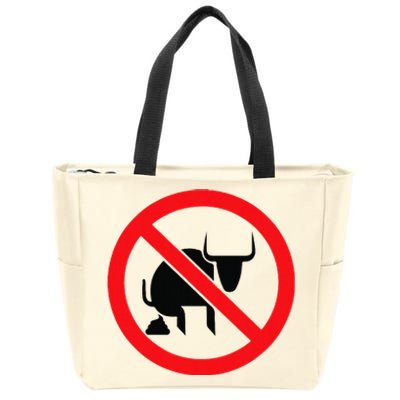 No Bullshit Hate Liars And Gullible People Zip Tote Bag