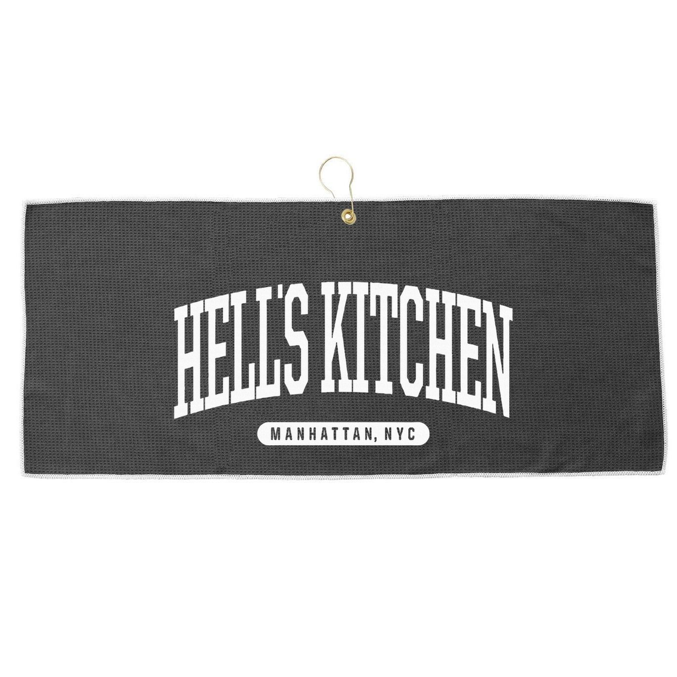Nyc Borough HellS Kitchen Manhattan New York Large Microfiber Waffle Golf Towel