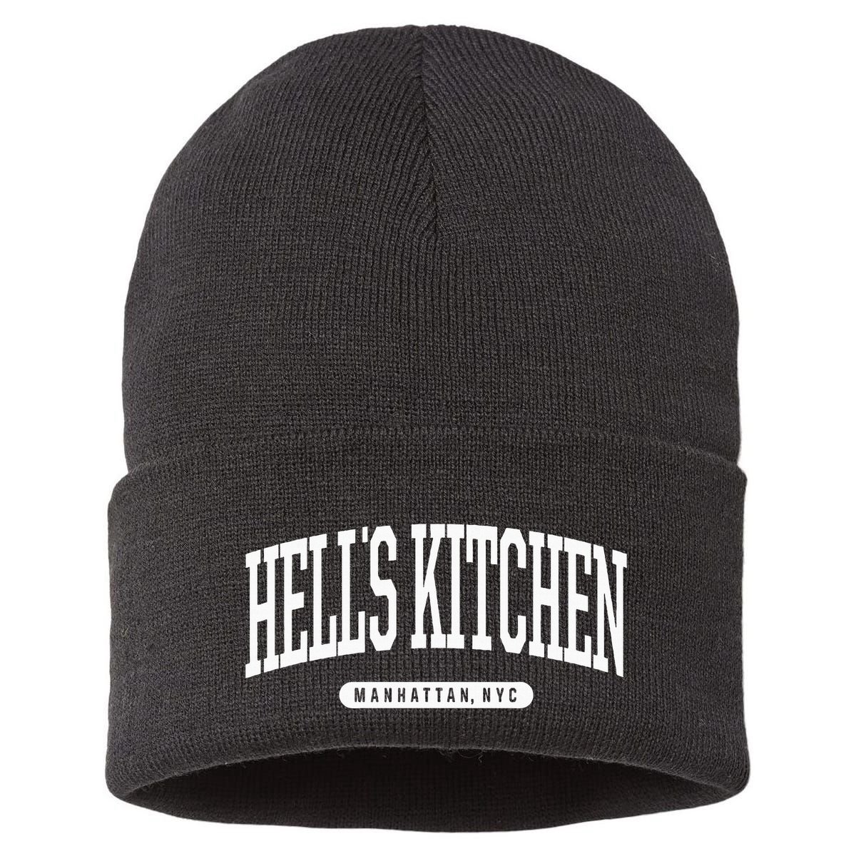 Nyc Borough HellS Kitchen Manhattan New York Sustainable Knit Beanie