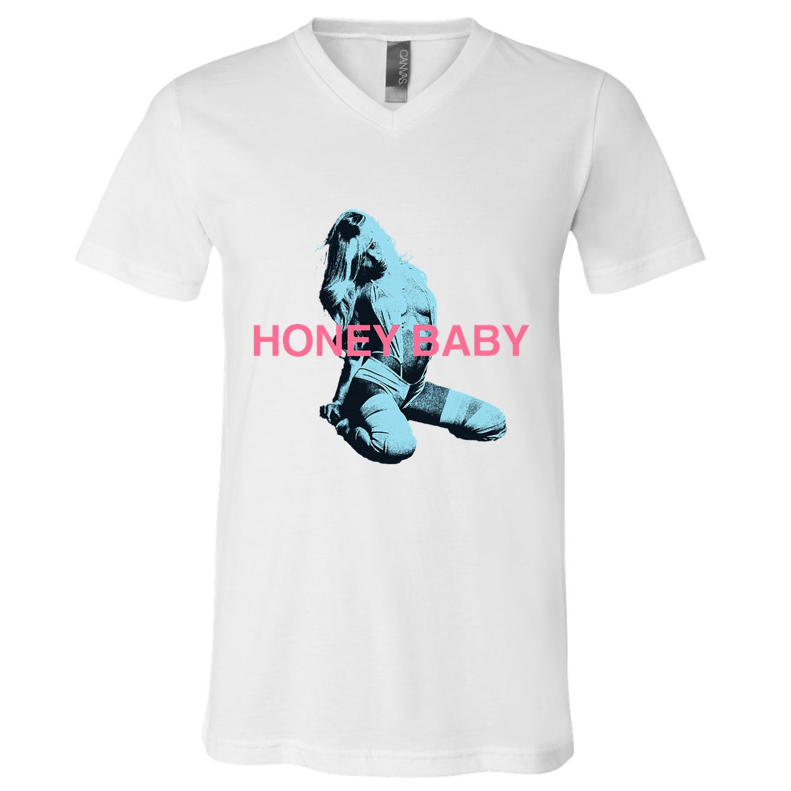 Nessa Barrett Honey Baby V-Neck T-Shirt