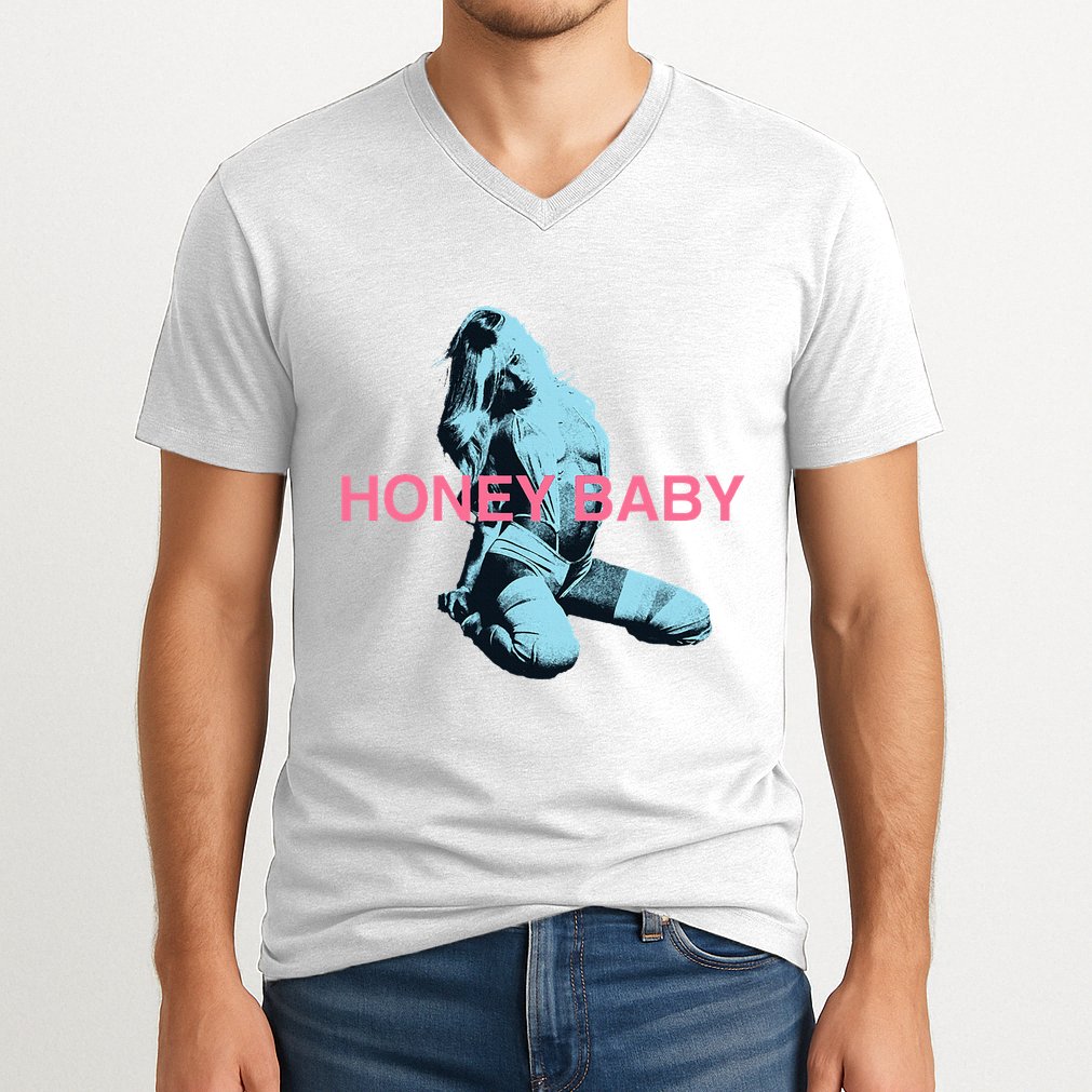 Nessa Barrett Honey Baby V-Neck T-Shirt