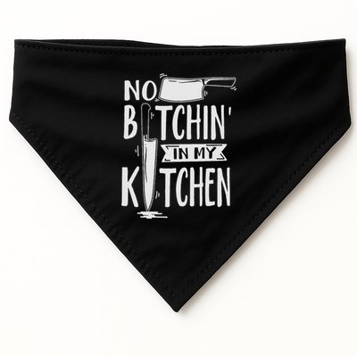 No Bitchin In My Kitchen Funny Executive Chef USA-Made Doggie Bandana