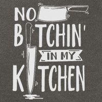 No Bitchin In My Kitchen Funny Executive Chef Cotton Canvas Backpack