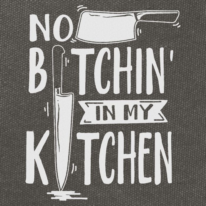 No Bitchin In My Kitchen Funny Executive Chef Cotton Canvas Backpack