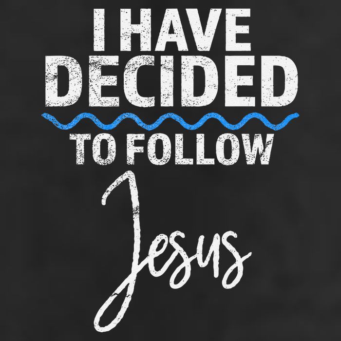 New Believer I Have Decided To Follow Jesus In Baptism 7 Panel Mesh Trucker Snapback Hat