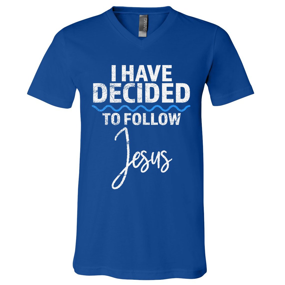 New Believer I Have Decided To Follow Jesus In Baptism V-Neck T-Shirt