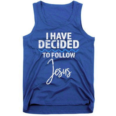 New Believer I Have Decided To Follow Jesus In Baptism Tank Top