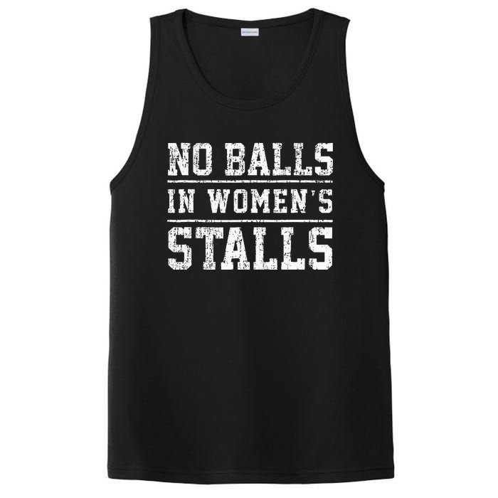 No Balls In Wo's Stalls Funny PosiCharge Competitor Tank