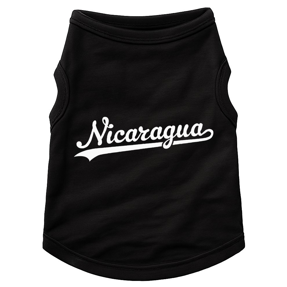 Nicaragua Baseball Jersey Script With Swoosh Doggie Tank