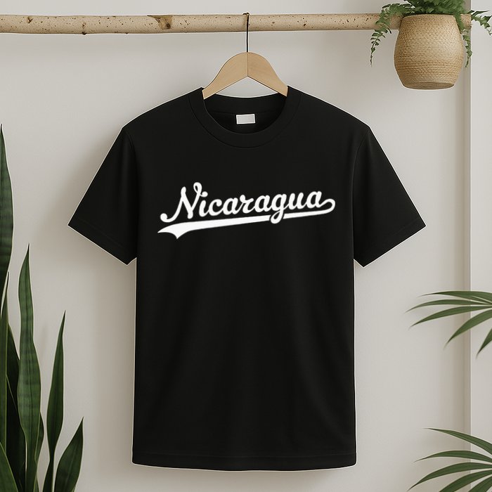 Nicaragua Baseball Jersey Script With Swoosh T-Shirt