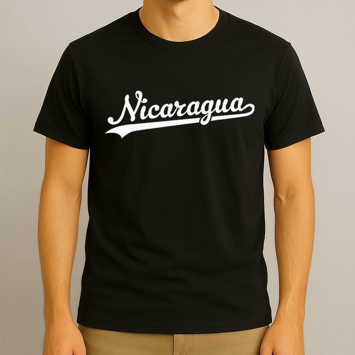 Nicaragua Baseball Jersey Script With Swoosh T-Shirt