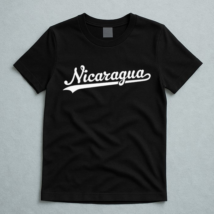 Nicaragua Baseball Jersey Script With Swoosh T-Shirt