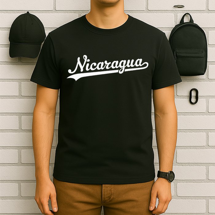 Nicaragua Baseball Jersey Script With Swoosh T-Shirt