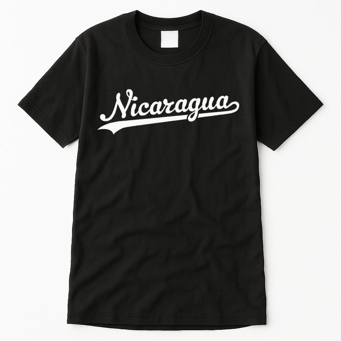 Nicaragua Baseball Jersey Script With Swoosh Tall T-Shirt