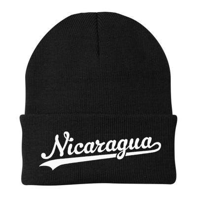 Nicaragua Baseball Jersey Script With Swoosh Beanie