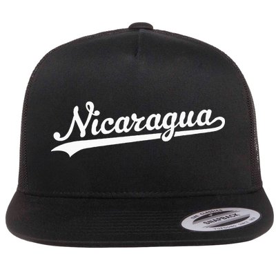 Nicaragua Baseball Jersey Script With Swoosh Flat Bill Trucker Hat