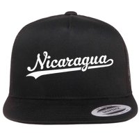 Nicaragua Baseball Jersey Script With Swoosh Flat Bill Trucker Hat