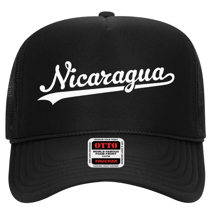 Nicaragua Baseball Jersey Script With Swoosh Hat