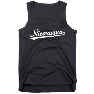 Nicaragua Baseball Jersey Script With Swoosh Tank Top