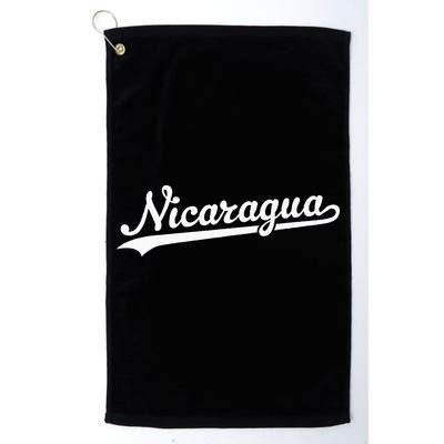 Nicaragua Baseball Jersey Script With Swoosh Golf Towel