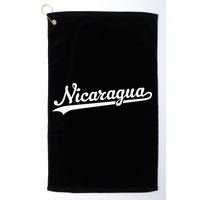 Nicaragua Baseball Jersey Script With Swoosh Golf Towel