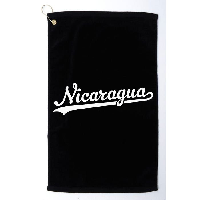 Nicaragua Baseball Jersey Script With Swoosh Golf Towel