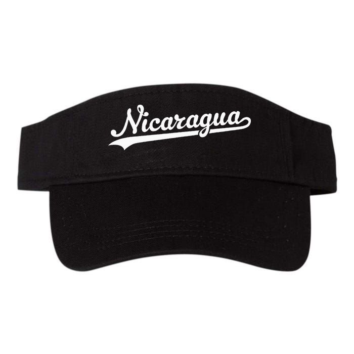 Nicaragua Baseball Jersey Script With Swoosh Visor