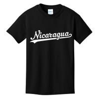 Nicaragua Baseball Jersey Script With Swoosh Kids T-Shirt