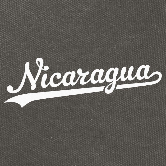 Nicaragua Baseball Jersey Script With Swoosh Cotton Canvas Backpack