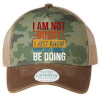 Not Bossy Just Know What I Should Be Doing Funny Sayings Legacy Tie Dye Trucker Hat