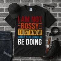 Not Bossy Just Know What I Should Be Doing Funny Sayings Tall T-Shirt