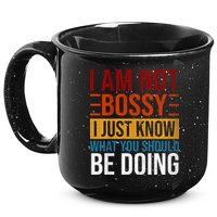 Not Bossy Just Know What I Should Be Doing Funny Sayings 15oz Campfire Ceramic Mug