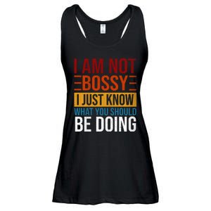 Not Bossy Just Know What I Should Be Doing Funny Sayings Ladies Essential Flowy Tank