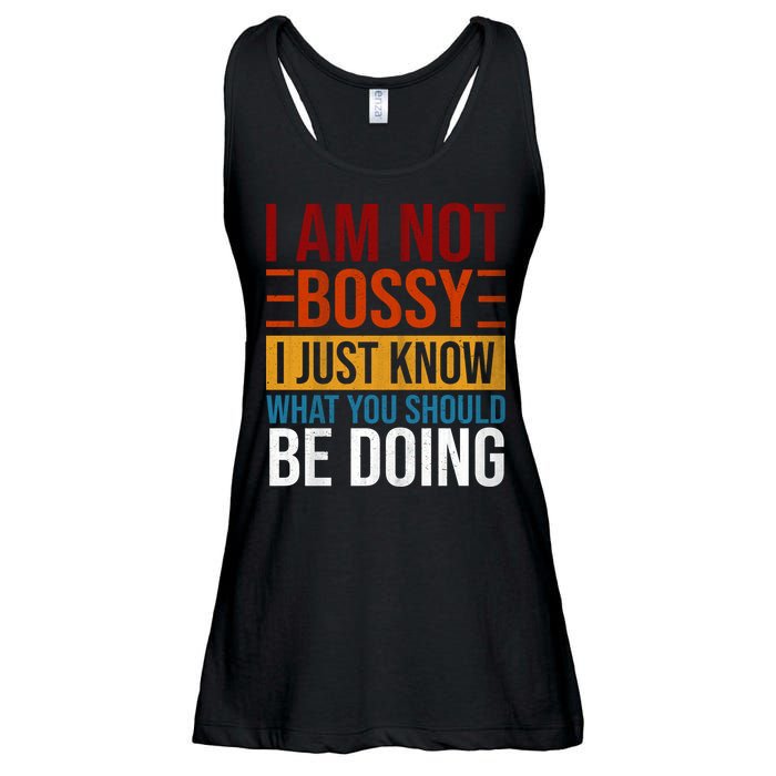 Not Bossy Just Know What I Should Be Doing Funny Sayings Ladies Essential Flowy Tank