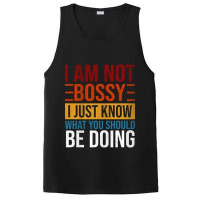 Not Bossy Just Know What I Should Be Doing Funny Sayings PosiCharge Competitor Tank