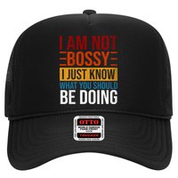Not Bossy Just Know What I Should Be Doing Funny Sayings Hat