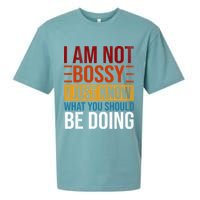 Not Bossy Just Know What I Should Be Doing Funny Sayings Sueded Cloud Jersey T-Shirt