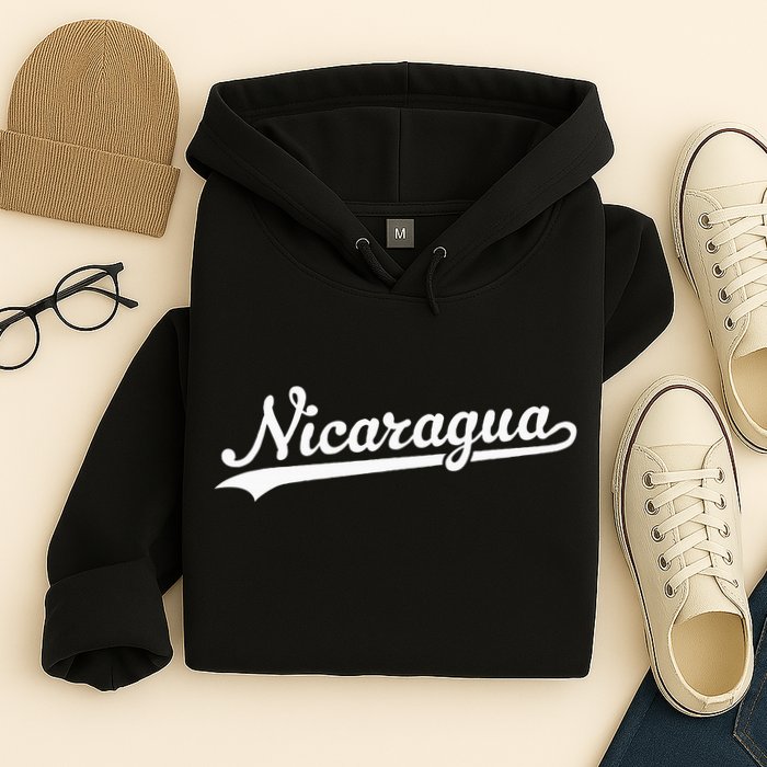 Nicaragua Baseball Jersey Script With Swoosh Hoodie