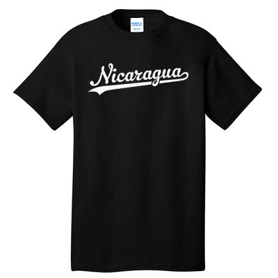 Nicaragua Baseball Jersey Script With Swoosh Tall T-Shirt