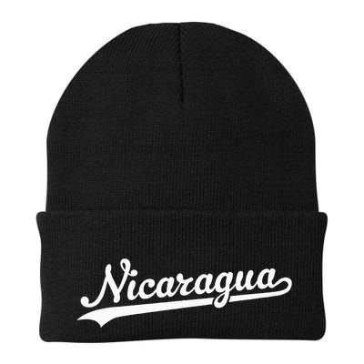 Nicaragua Baseball Jersey Script With Swoosh Beanie