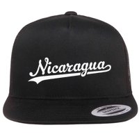 Nicaragua Baseball Jersey Script With Swoosh Flat Bill Trucker Hat