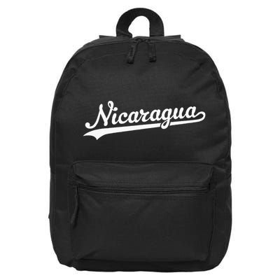 Nicaragua Baseball Jersey Script With Swoosh 16 in Basic Backpack