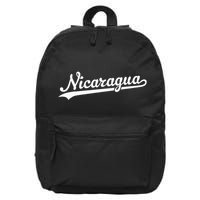 Nicaragua Baseball Jersey Script With Swoosh 16 in Basic Backpack