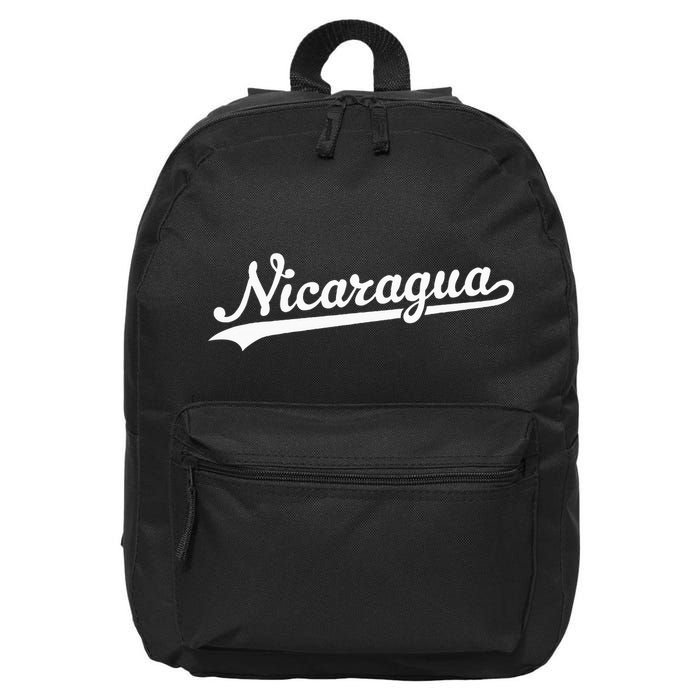Nicaragua Baseball Jersey Script With Swoosh 16 in Basic Backpack