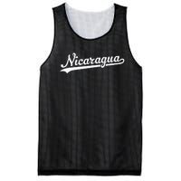 Nicaragua Baseball Jersey Script With Swoosh Mesh Reversible Basketball Jersey Tank