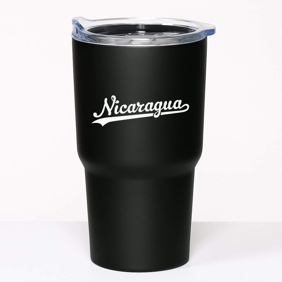 Nicaragua Baseball Jersey Script With Swoosh Tumbler