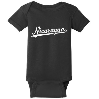 Nicaragua Baseball Jersey Script With Swoosh Baby Bodysuit